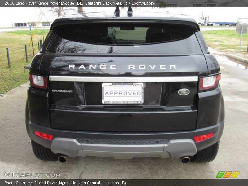 Santorini Black Metalllic / Ebony/Ebony 2016 Land Rover Range Rover Evoque HSE