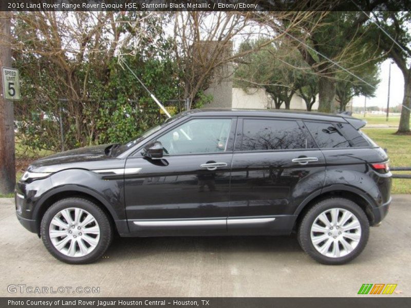 Santorini Black Metalllic / Ebony/Ebony 2016 Land Rover Range Rover Evoque HSE