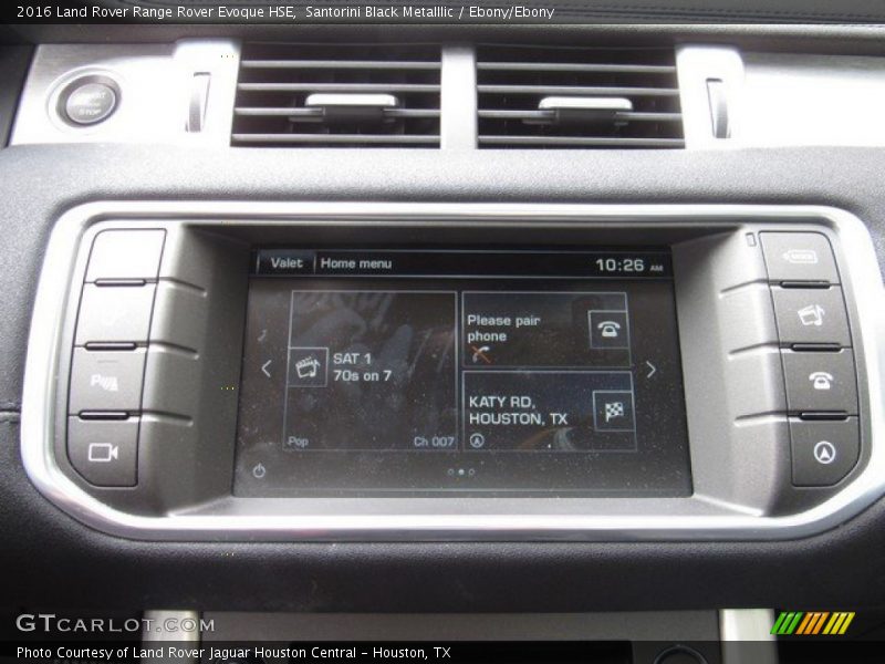 Santorini Black Metalllic / Ebony/Ebony 2016 Land Rover Range Rover Evoque HSE