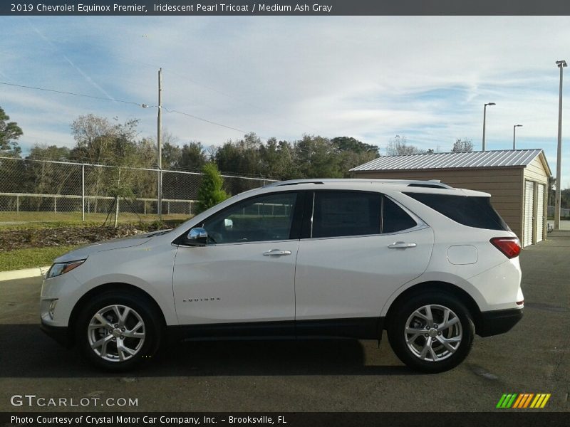 Iridescent Pearl Tricoat / Medium Ash Gray 2019 Chevrolet Equinox Premier
