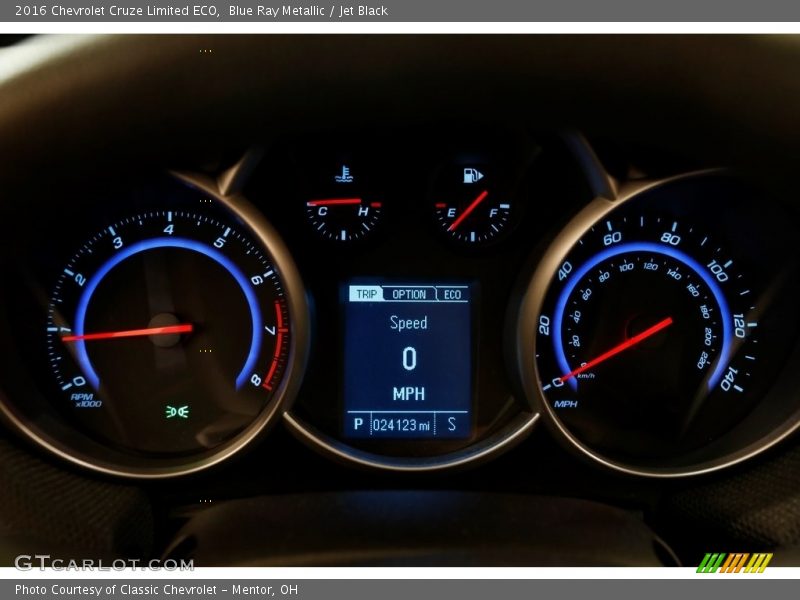 Blue Ray Metallic / Jet Black 2016 Chevrolet Cruze Limited ECO