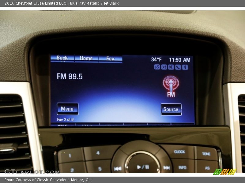 Blue Ray Metallic / Jet Black 2016 Chevrolet Cruze Limited ECO