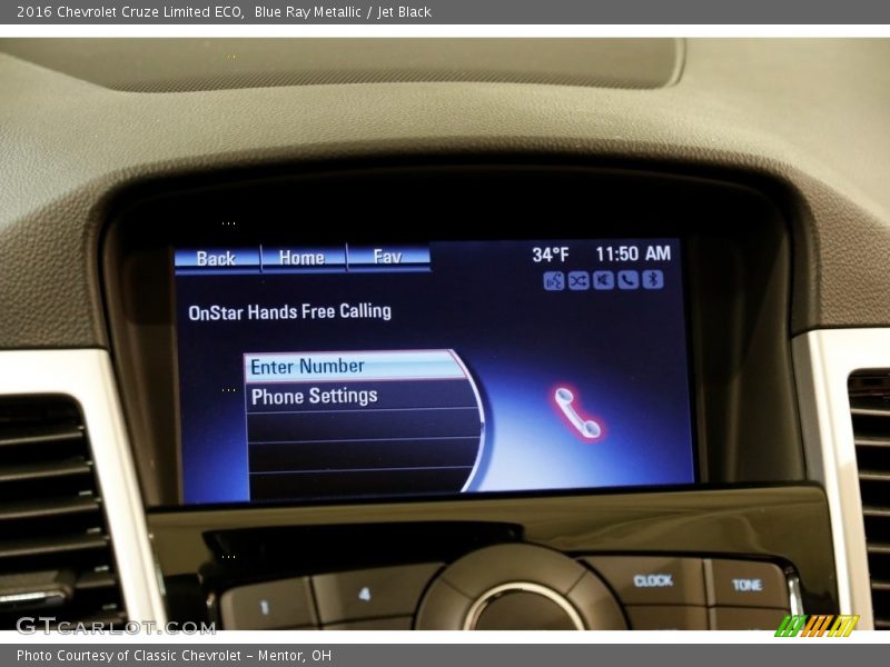 Blue Ray Metallic / Jet Black 2016 Chevrolet Cruze Limited ECO