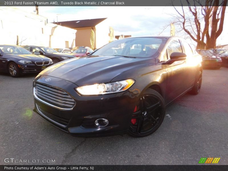 Tuxedo Black Metallic / Charcoal Black 2013 Ford Fusion Titanium AWD