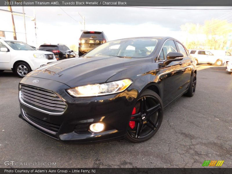 Tuxedo Black Metallic / Charcoal Black 2013 Ford Fusion Titanium AWD