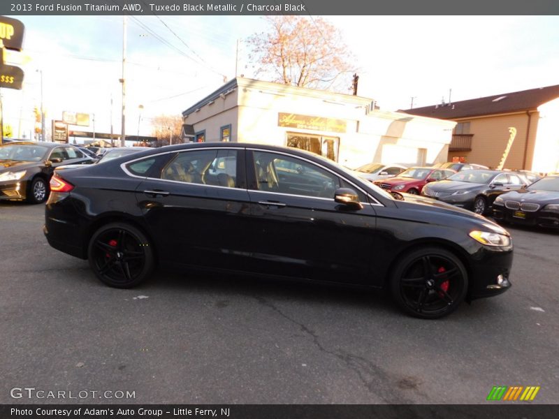 Tuxedo Black Metallic / Charcoal Black 2013 Ford Fusion Titanium AWD