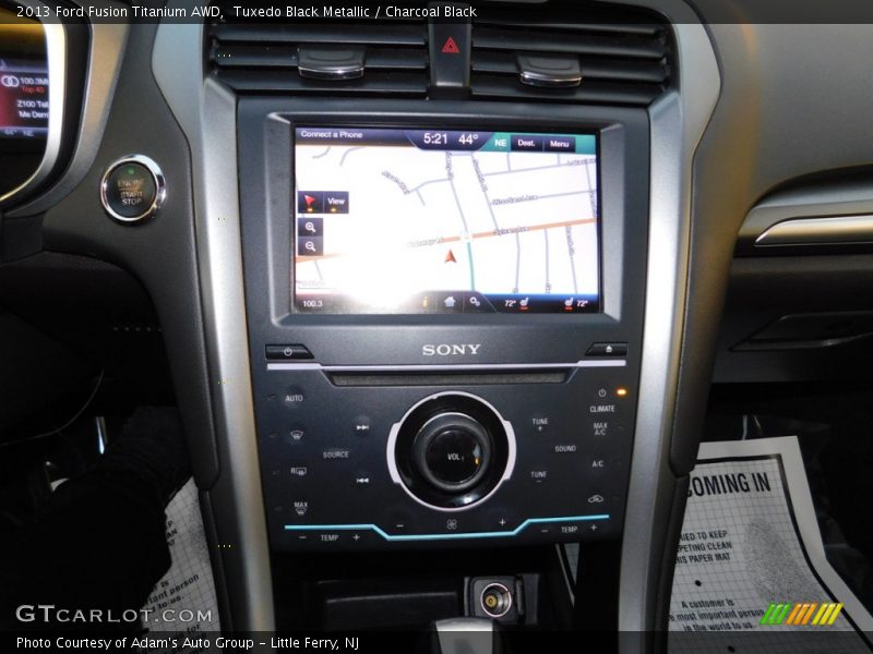 Tuxedo Black Metallic / Charcoal Black 2013 Ford Fusion Titanium AWD