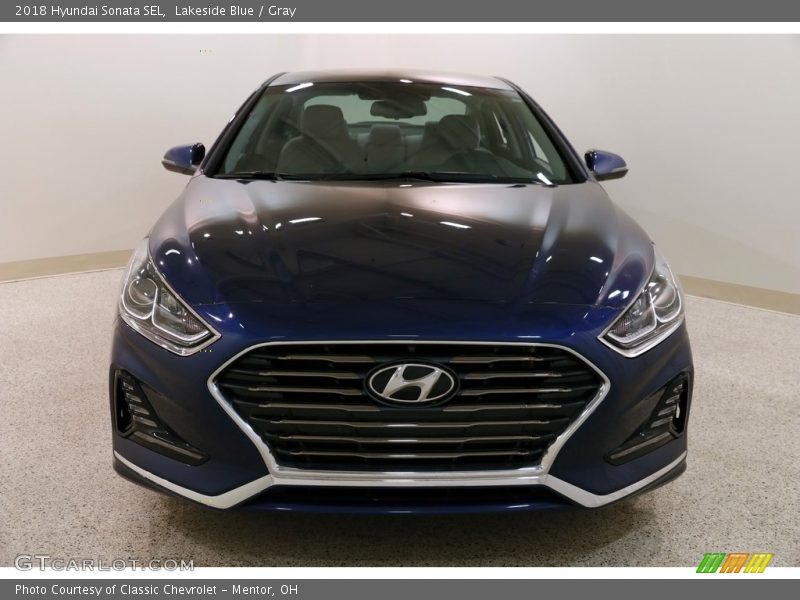 Lakeside Blue / Gray 2018 Hyundai Sonata SEL