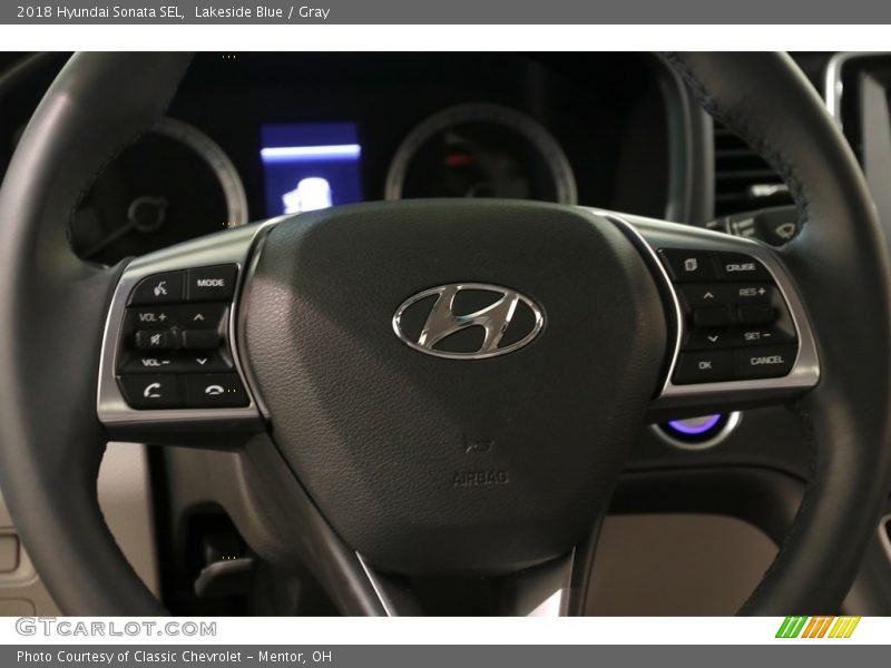 Lakeside Blue / Gray 2018 Hyundai Sonata SEL