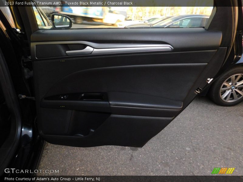 Tuxedo Black Metallic / Charcoal Black 2013 Ford Fusion Titanium AWD