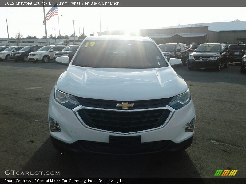 Summit White / Jet Black/Cinnamon 2019 Chevrolet Equinox LT
