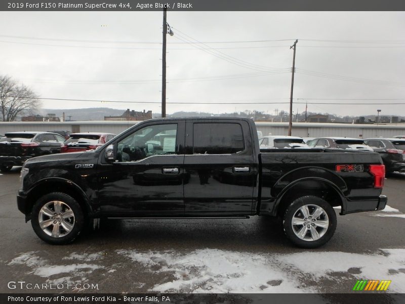 Agate Black / Black 2019 Ford F150 Platinum SuperCrew 4x4