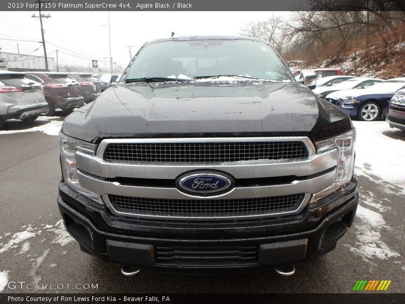 Agate Black / Black 2019 Ford F150 Platinum SuperCrew 4x4