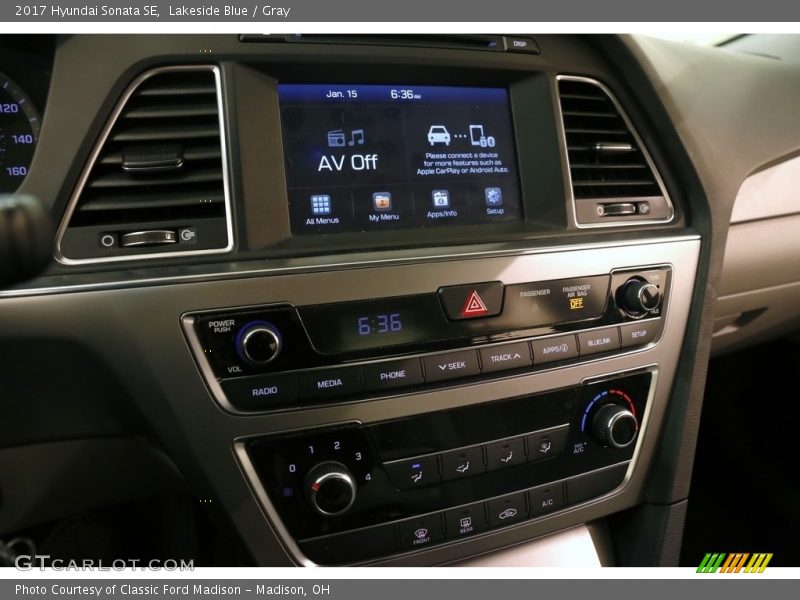 Lakeside Blue / Gray 2017 Hyundai Sonata SE