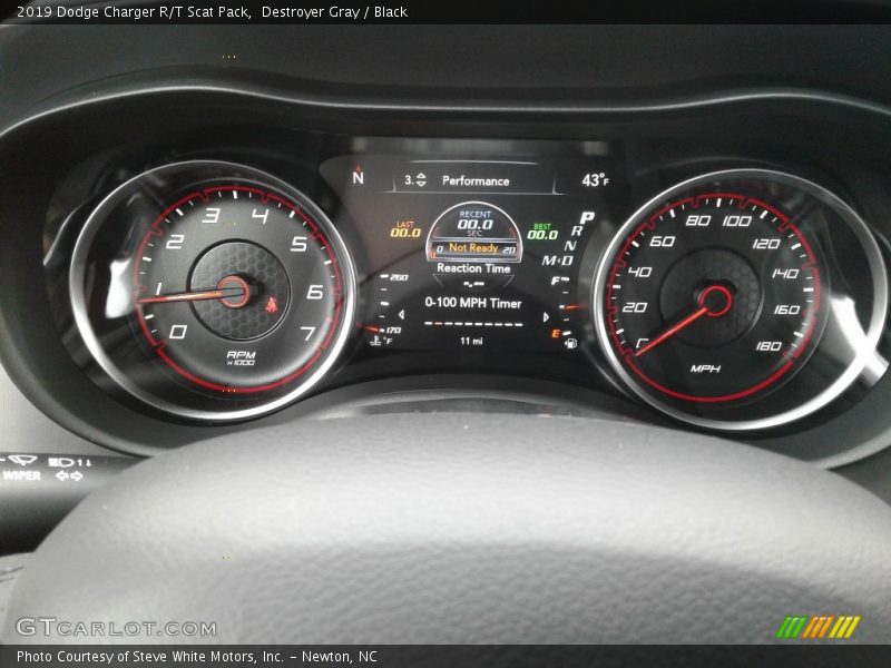 Destroyer Gray / Black 2019 Dodge Charger R/T Scat Pack