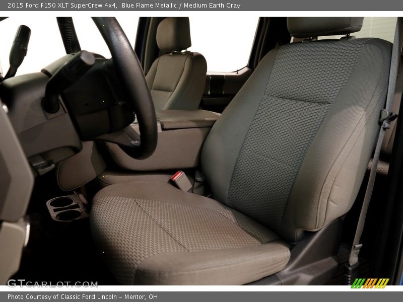 Blue Flame Metallic / Medium Earth Gray 2015 Ford F150 XLT SuperCrew 4x4