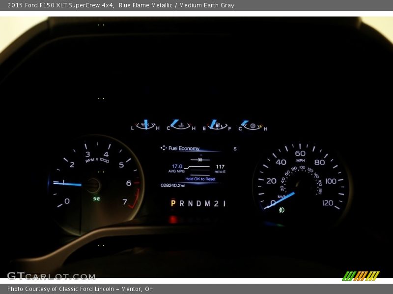 Blue Flame Metallic / Medium Earth Gray 2015 Ford F150 XLT SuperCrew 4x4
