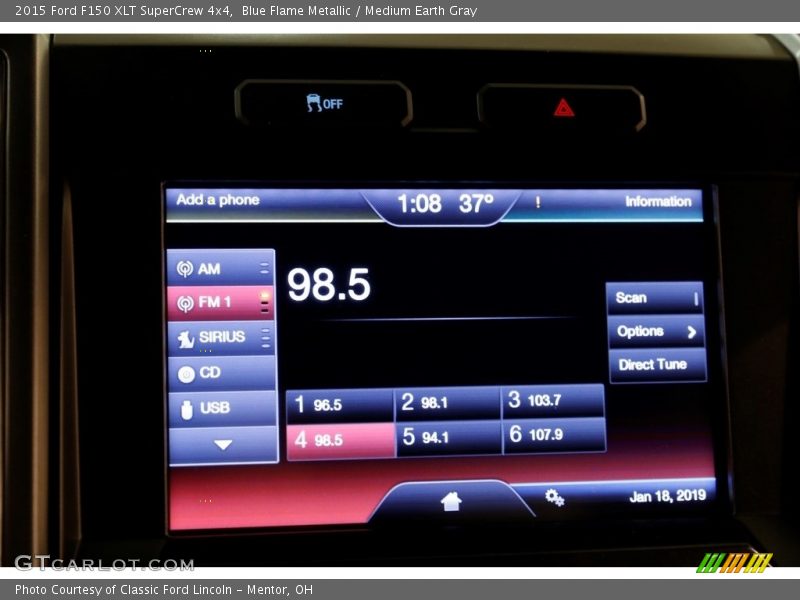 Blue Flame Metallic / Medium Earth Gray 2015 Ford F150 XLT SuperCrew 4x4