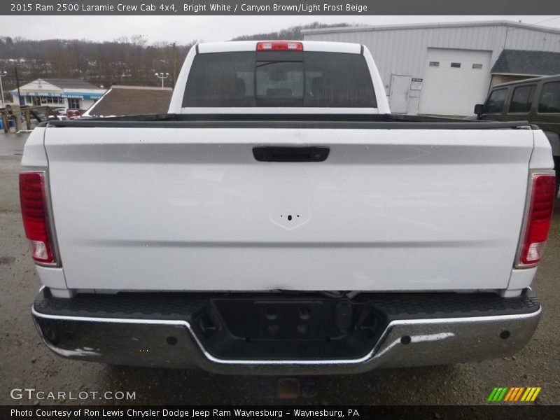 Bright White / Canyon Brown/Light Frost Beige 2015 Ram 2500 Laramie Crew Cab 4x4