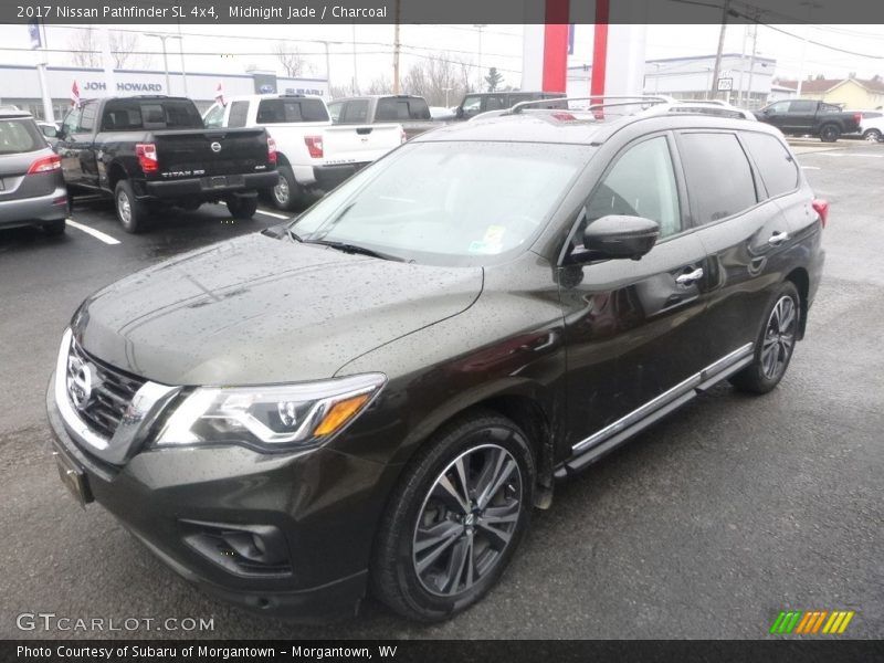 Midnight Jade / Charcoal 2017 Nissan Pathfinder SL 4x4