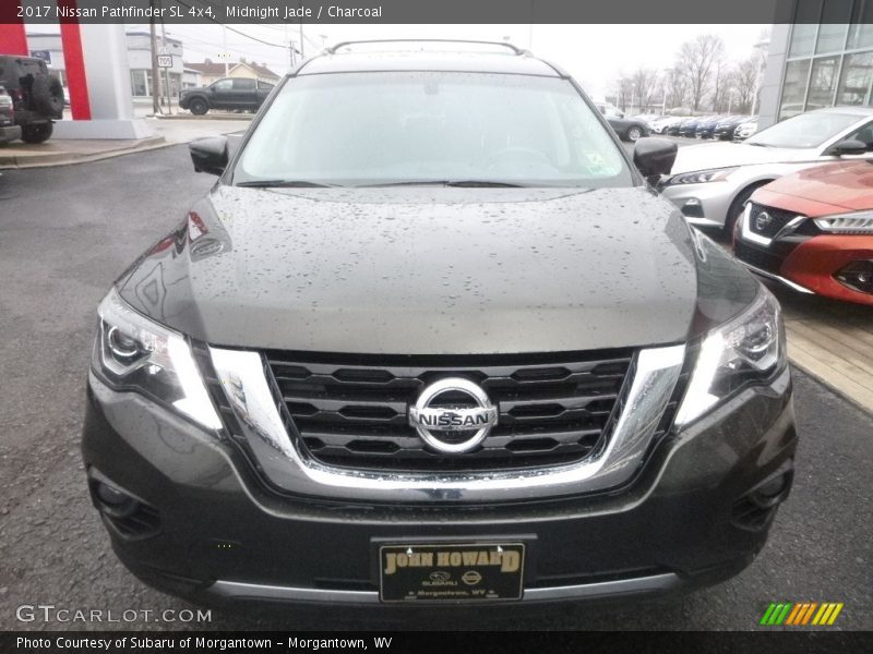 Midnight Jade / Charcoal 2017 Nissan Pathfinder SL 4x4