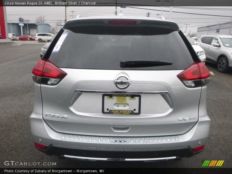 Brilliant Silver / Charcoal 2019 Nissan Rogue SV AWD
