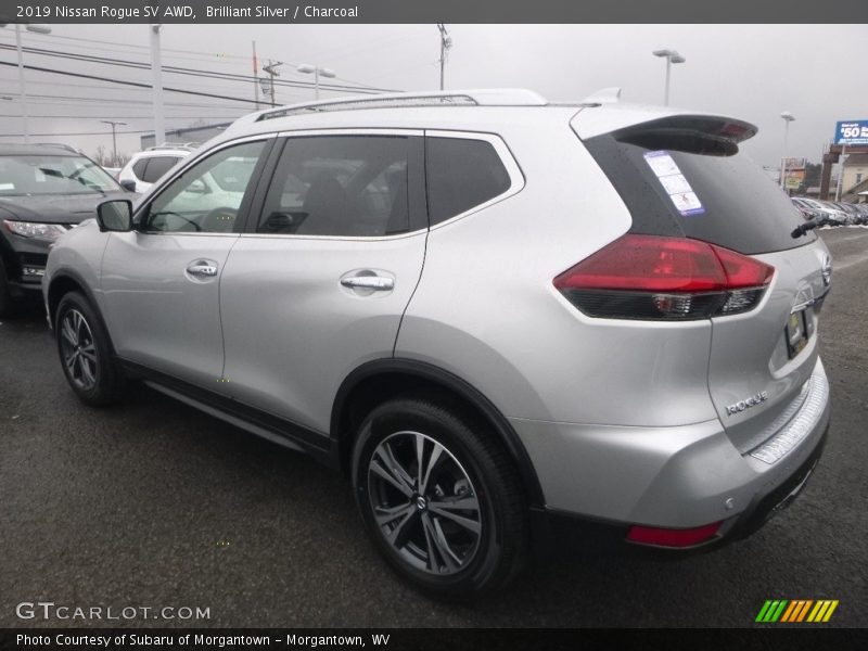 Brilliant Silver / Charcoal 2019 Nissan Rogue SV AWD