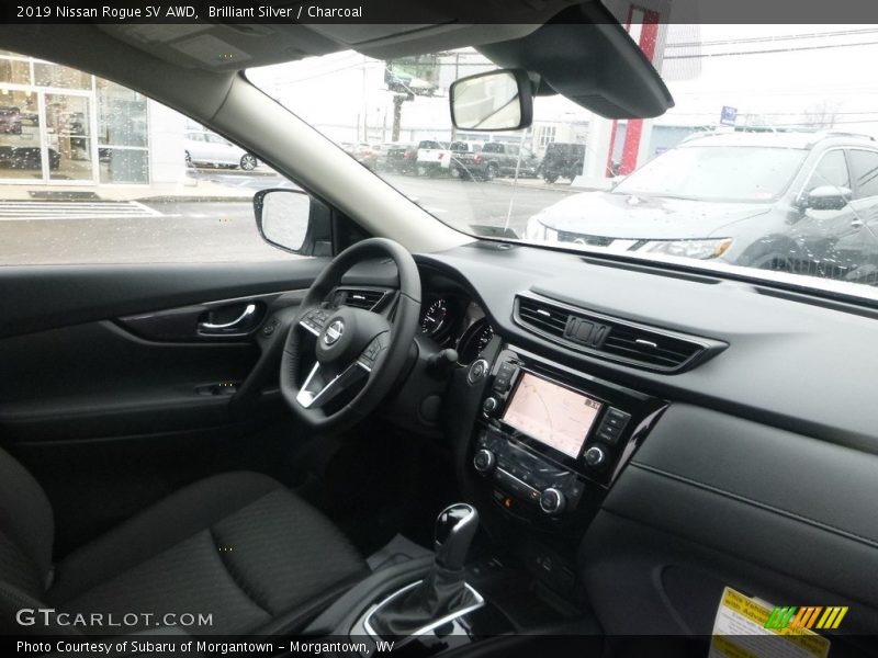 Brilliant Silver / Charcoal 2019 Nissan Rogue SV AWD