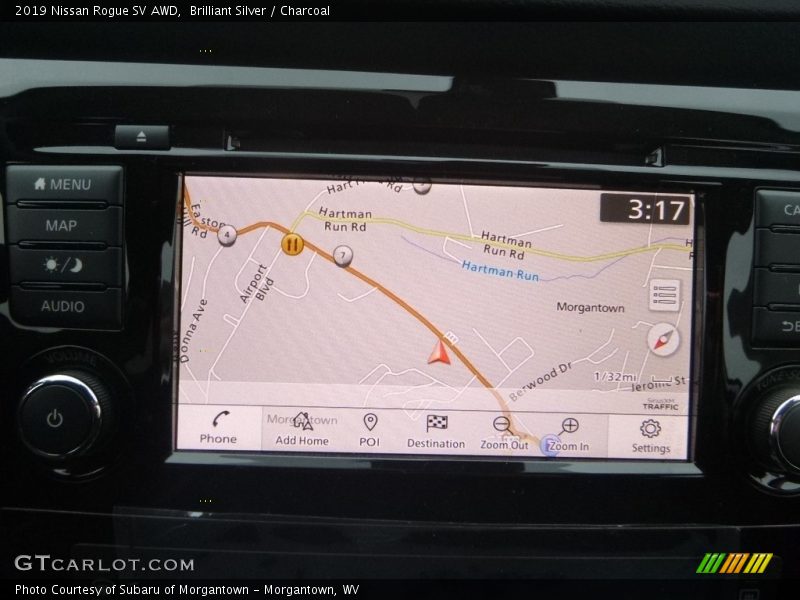 Brilliant Silver / Charcoal 2019 Nissan Rogue SV AWD