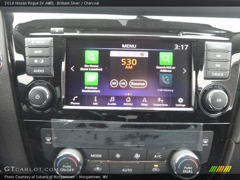 Brilliant Silver / Charcoal 2019 Nissan Rogue SV AWD