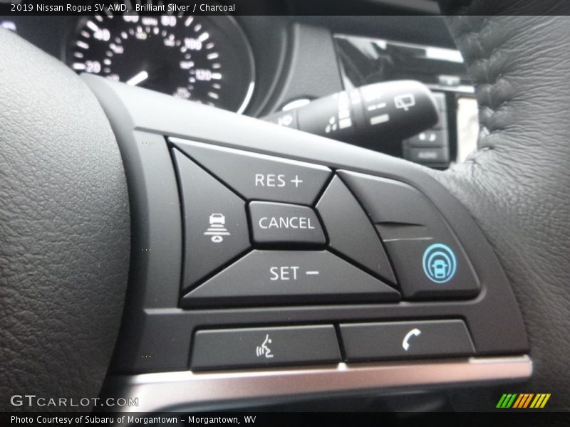 Brilliant Silver / Charcoal 2019 Nissan Rogue SV AWD