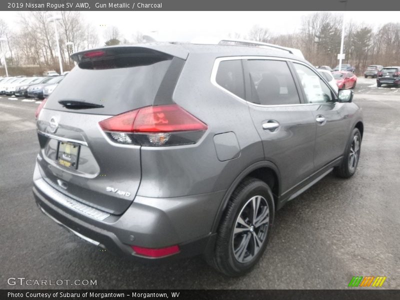 Gun Metallic / Charcoal 2019 Nissan Rogue SV AWD