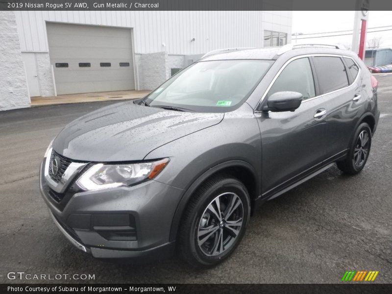 Gun Metallic / Charcoal 2019 Nissan Rogue SV AWD