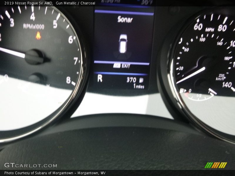Gun Metallic / Charcoal 2019 Nissan Rogue SV AWD