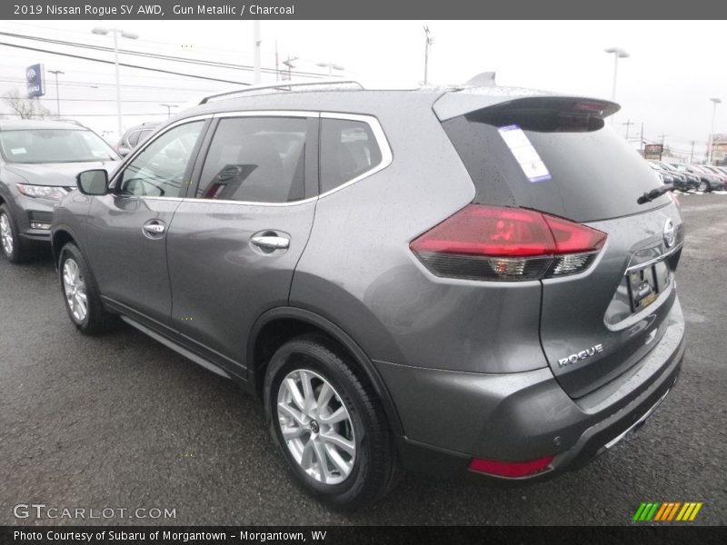 Gun Metallic / Charcoal 2019 Nissan Rogue SV AWD