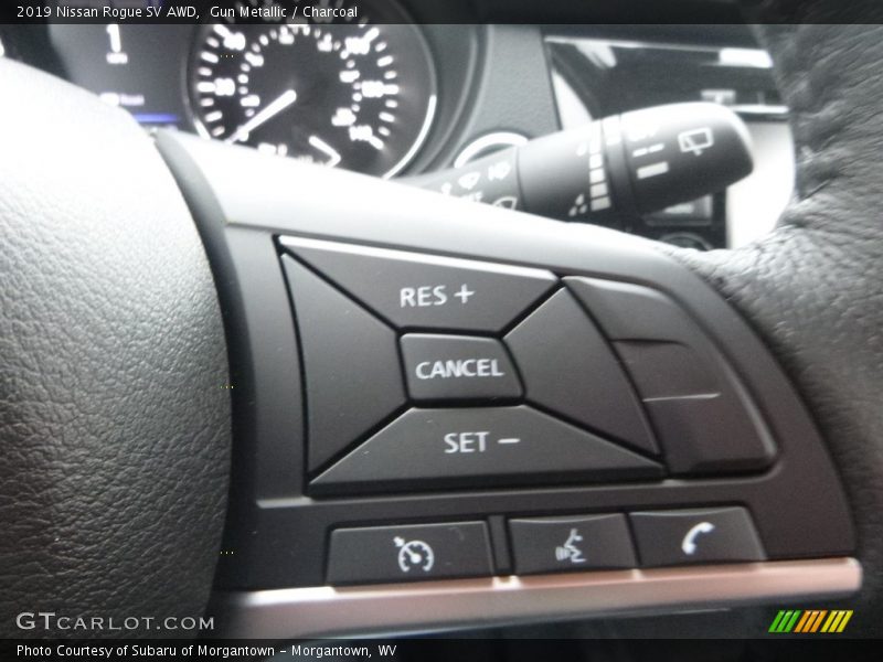 Gun Metallic / Charcoal 2019 Nissan Rogue SV AWD