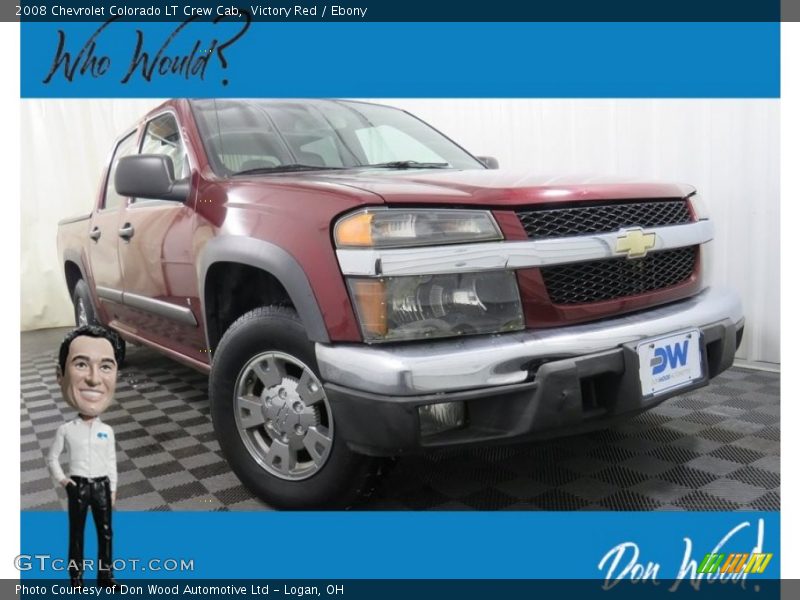 Victory Red / Ebony 2008 Chevrolet Colorado LT Crew Cab