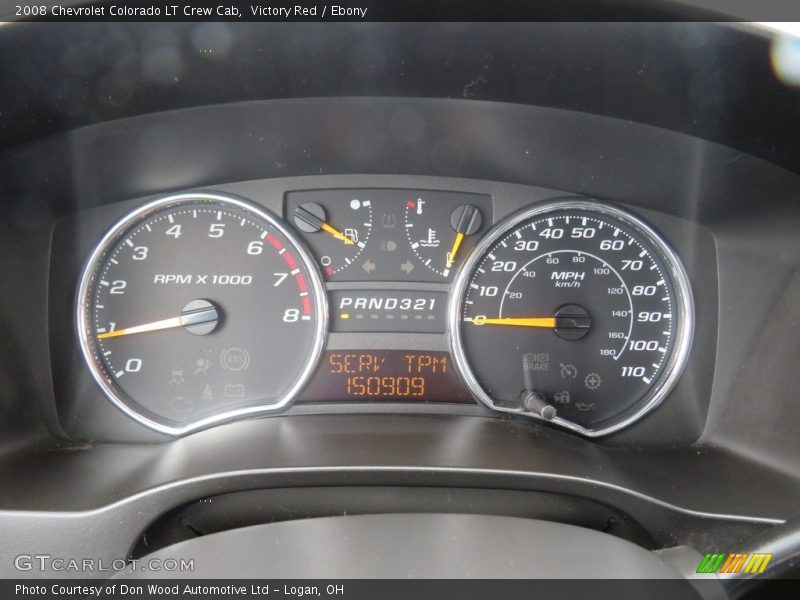 Victory Red / Ebony 2008 Chevrolet Colorado LT Crew Cab