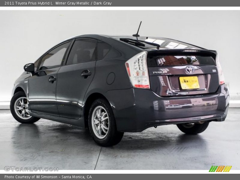 Winter Gray Metallic / Dark Gray 2011 Toyota Prius Hybrid I