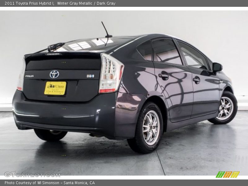 Winter Gray Metallic / Dark Gray 2011 Toyota Prius Hybrid I
