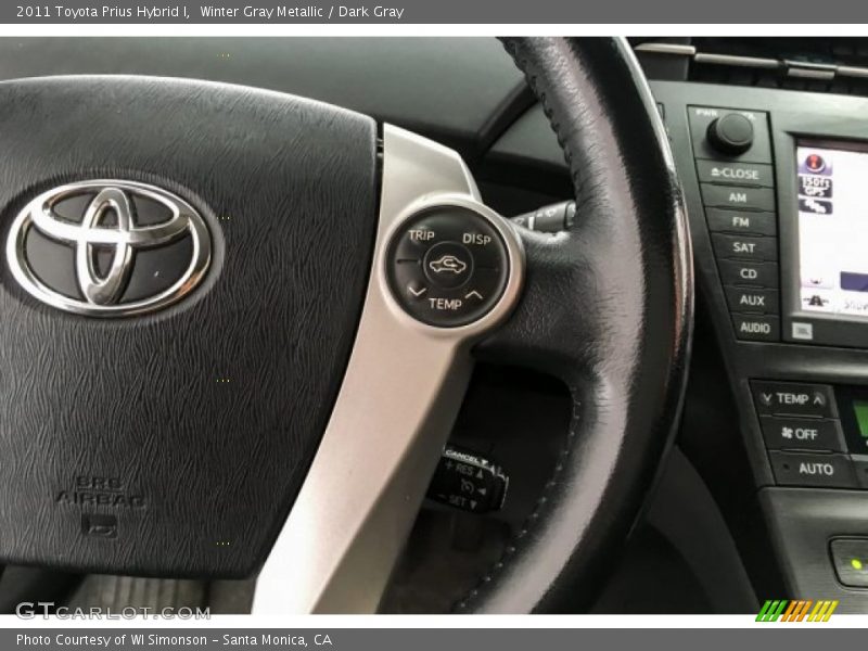 Winter Gray Metallic / Dark Gray 2011 Toyota Prius Hybrid I