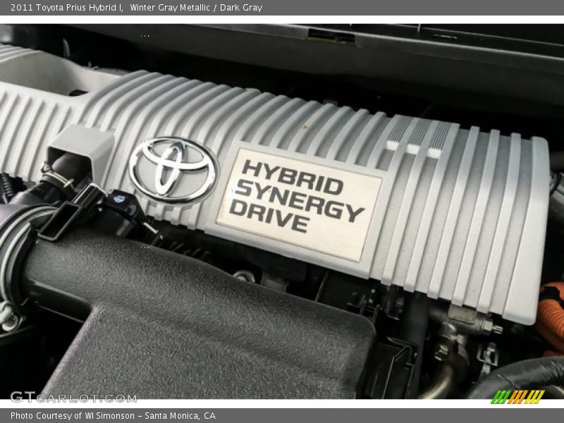 Winter Gray Metallic / Dark Gray 2011 Toyota Prius Hybrid I