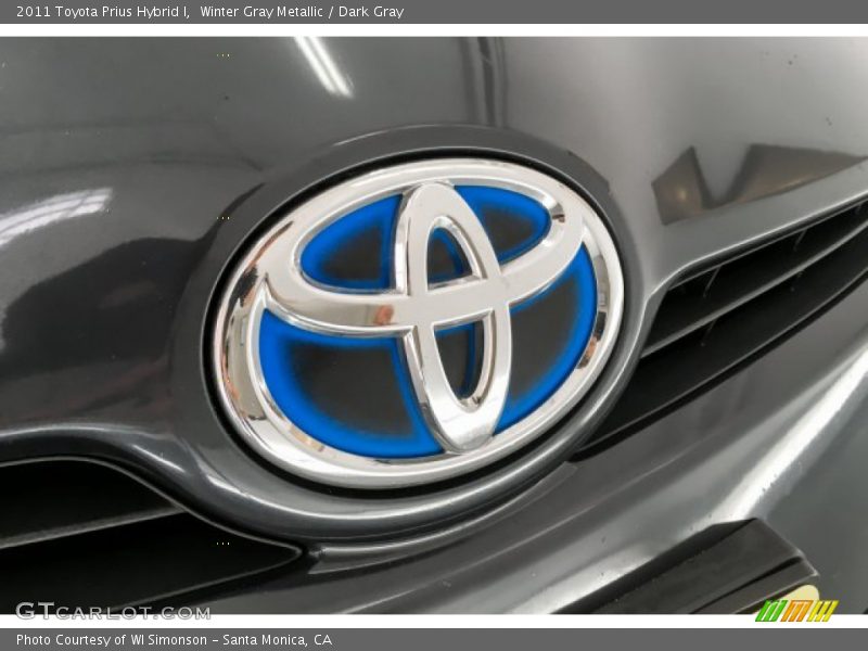 Winter Gray Metallic / Dark Gray 2011 Toyota Prius Hybrid I