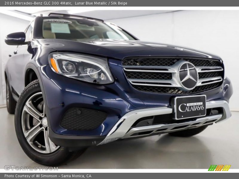 Lunar Blue Metallic / Silk Beige 2016 Mercedes-Benz GLC 300 4Matic