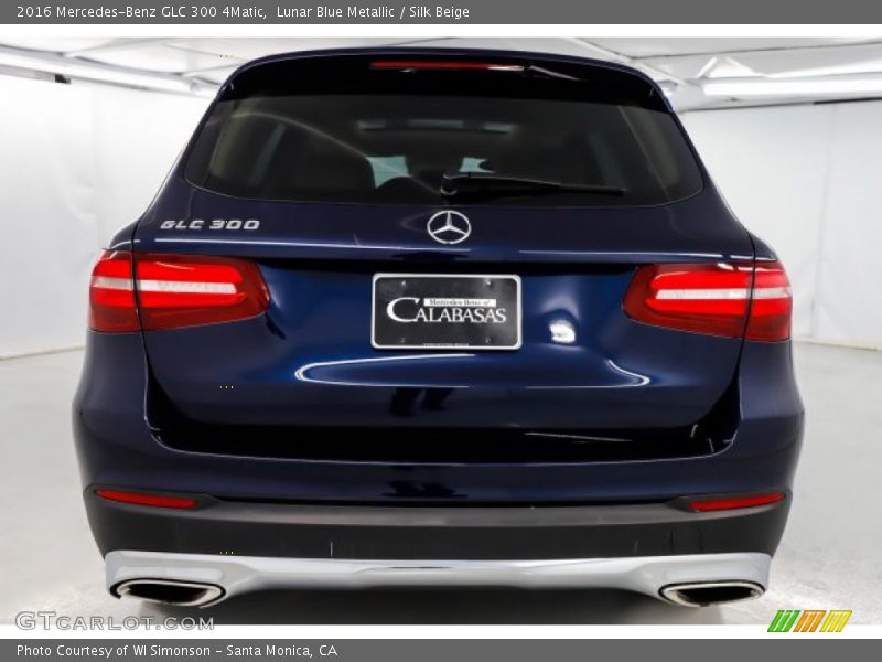 Lunar Blue Metallic / Silk Beige 2016 Mercedes-Benz GLC 300 4Matic
