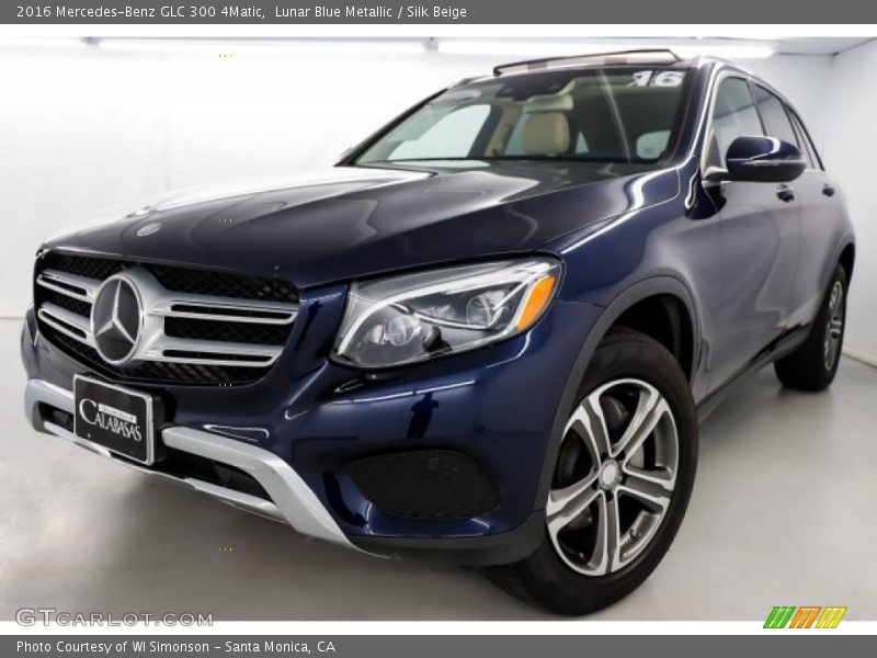 Lunar Blue Metallic / Silk Beige 2016 Mercedes-Benz GLC 300 4Matic