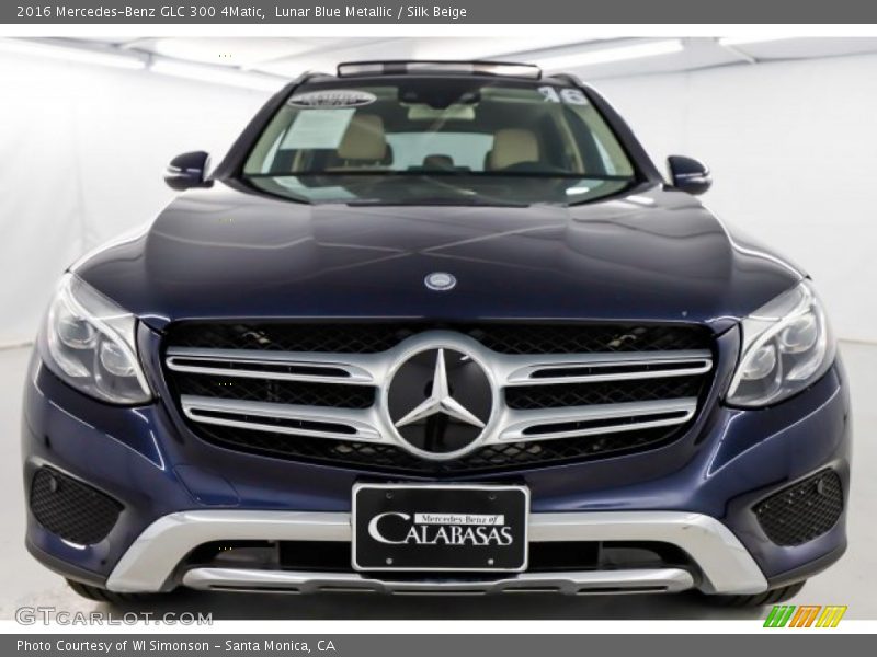 Lunar Blue Metallic / Silk Beige 2016 Mercedes-Benz GLC 300 4Matic