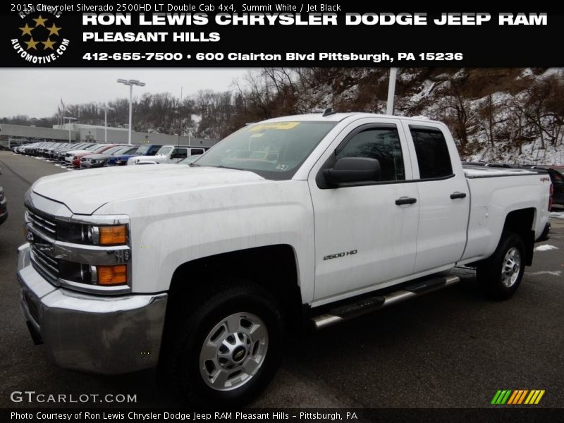 Summit White / Jet Black 2015 Chevrolet Silverado 2500HD LT Double Cab 4x4