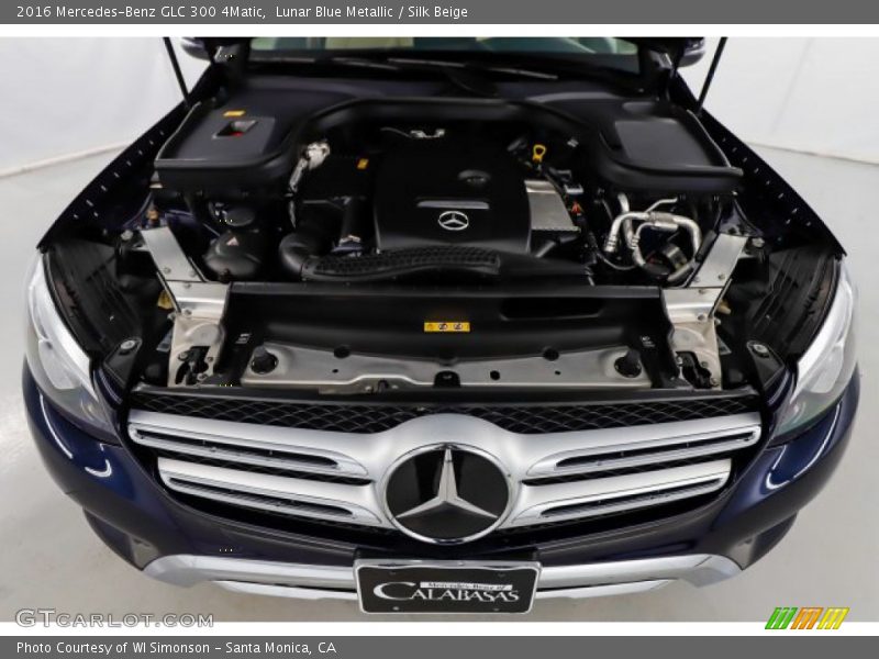 Lunar Blue Metallic / Silk Beige 2016 Mercedes-Benz GLC 300 4Matic