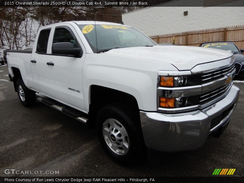 Summit White / Jet Black 2015 Chevrolet Silverado 2500HD LT Double Cab 4x4
